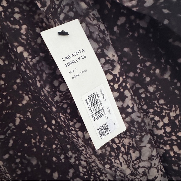 🆕✨ Lululemon LAB Ashta Henley Long Sleeve - Planet Surface Black Granite Multi - Picture 8 of 10